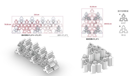 石滬2.0以離散幾何發展單元卡榫與堆疊邏輯